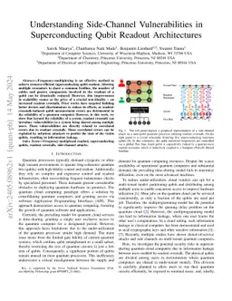 Understanding Side-Channel Vulnerabilities in Superconducting Qubit
  Readout Architectures