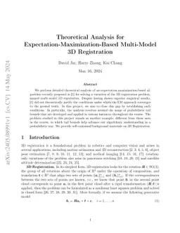 Theoretical Analysis for Expectation-Maximization-Based Multi-Model 3D
  Registration