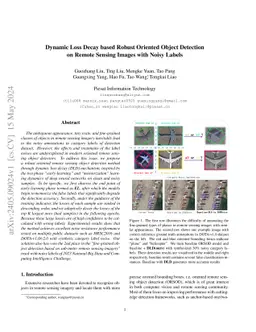 Dynamic Loss Decay based Robust Oriented Object Detection on Remote
  Sensing Images with Noisy Labels