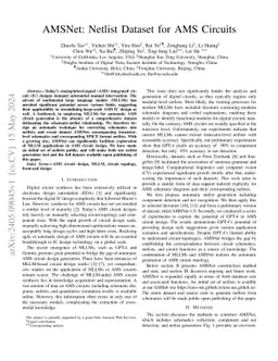 AMSNet: Netlist Dataset for AMS Circuits