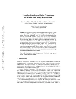 Learning from Partial Label Proportions for Whole Slide Image
  Segmentation