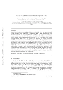 Chaos-based reinforcement learning with TD3