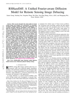 RSHazeDiff: A Unified Fourier-aware Diffusion Model for Remote Sensing
  Image Dehazing