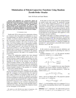 Minimisation of Polyak-Łojasewicz Functions Using Random Zeroth-Order
  Oracles