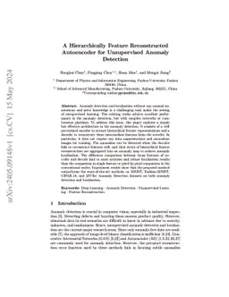 A Hierarchically Feature Reconstructed Autoencoder for Unsupervised
  Anomaly Detection