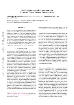 SMUG-Explain: A Framework for Symbolic Music Graph Explanations