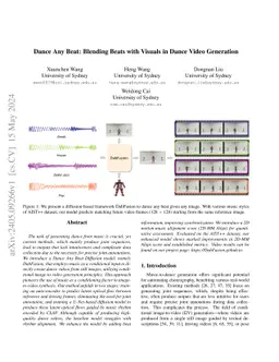 Dance Any Beat: Blending Beats with Visuals in Dance Video Generation