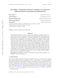 DeCoDEx: Confounder Detector Guidance for Improved Diffusion-based
  Counterfactual Explanations