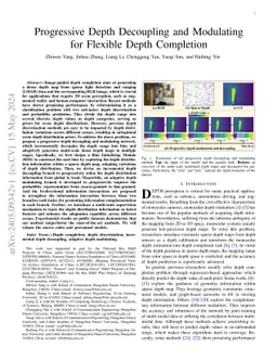 Progressive Depth Decoupling and Modulating for Flexible Depth
  Completion