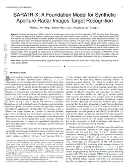 SARATR-X: Toward Building A Foundation Model for SAR Target Recognition