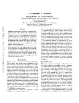 The Unfairness of $\varepsilon$-Fairness