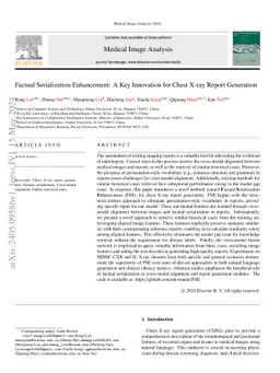 Factual Serialization Enhancement: A Key Innovation for Chest X-ray
  Report Generation