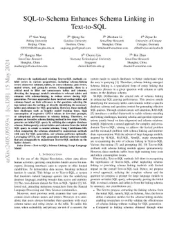 SQL-to-Schema Enhances Schema Linking in Text-to-SQL