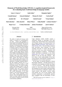 Elements of World Knowledge (EWoK): A Cognition-Inspired Framework for Evaluating Basic World Knowledge in Language Models