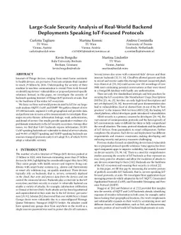 Large-Scale Security Analysis of Real-World Backend Deployments Speaking
  IoT-Focused Protocols
