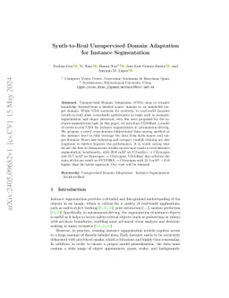 UDA4Inst: Unsupervised Domain Adaptation for Instance Segmentation