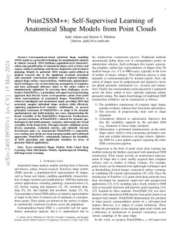Point2SSM++: Self-Supervised Learning of Anatomical Shape Models from
  Point Clouds