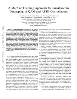 A Machine Learning Approach for Simultaneous Demapping of QAM and APSK
  Constellations
