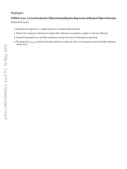 FPDIoU Loss: A Loss Function for Efficient Bounding Box Regression of
  Rotated Object Detection