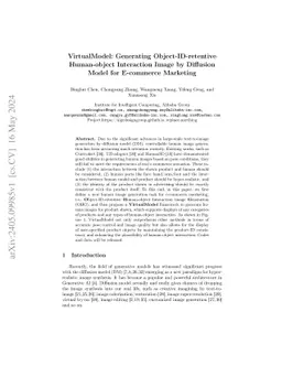 VirtualModel: Generating Object-ID-retentive Human-object Interaction
  Image by Diffusion Model for E-commerce Marketing