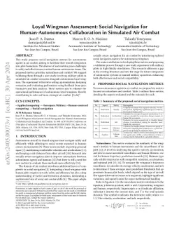 Loyal Wingman Assessment: Social Navigation for Human-Autonomous
  Collaboration in Simulated Air Combat