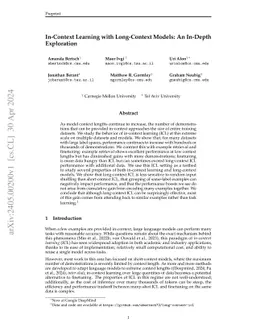 In-Context Learning with Long-Context Models: An In-Depth Exploration