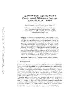 IgCONDA-PET: Weakly-Supervised PET Anomaly Detection using Implicitly-Guided Attention-Conditional Counterfactual Diffusion Modeling -- a Multi-Center, Multi-Cancer, and Multi-Tracer Study