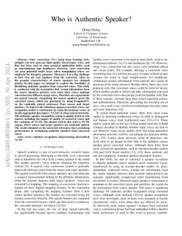 Who is Authentic Speaker