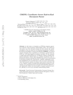 CREPE: Coordinate-Aware End-to-End Document Parser