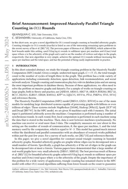 Improved Massively Parallel Triangle Counting in $O(1)$ Rounds