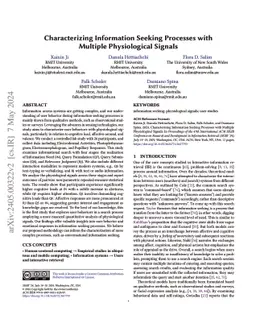 Characterizing Information Seeking Processes with Multiple Physiological
  Signals
