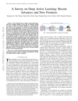 A Survey on Deep Active Learning: Recent Advances and New Frontiers