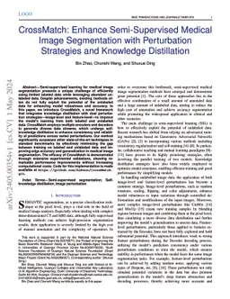 CrossMatch: Enhance Semi-Supervised Medical Image Segmentation with
  Perturbation Strategies and Knowledge Distillation