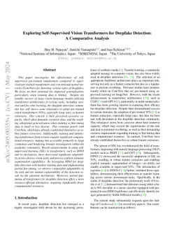 Exploring Self-Supervised Vision Transformers for Deepfake Detection: A
  Comparative Analysis
