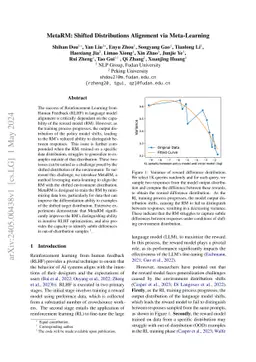 MetaRM: Shifted Distributions Alignment via Meta-Learning