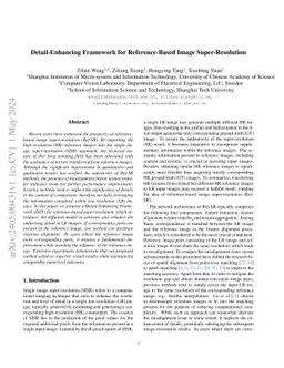 Detail-Enhancing Framework for Reference-Based Image Super-Resolution