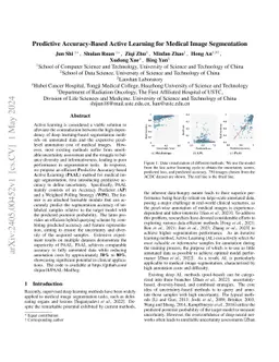 Predictive Accuracy-Based Active Learning for Medical Image Segmentation