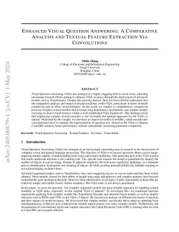 Enhanced Textual Feature Extraction for Visual Question Answering: A Simple Convolutional Approach