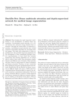 DmADs-Net: Dense multiscale attention and depth-supervised network for
  medical image segmentation