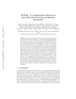 KVP10k : A Comprehensive Dataset for Key-Value Pair Extraction in
  Business Documents