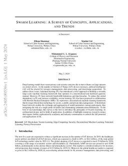 Swarm Learning: A Survey of Concepts, Applications, and Trends