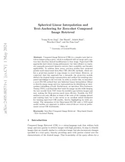 Spherical Linear Interpolation and Text-Anchoring for Zero-shot Composed
  Image Retrieval