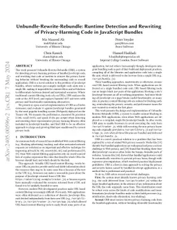 Unbundle-Rewrite-Rebundle: Runtime Detection and Rewriting of
  Privacy-Harming Code in JavaScript Bundles
