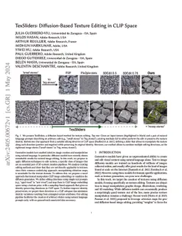 TexSliders: Diffusion-Based Texture Editing in CLIP Space