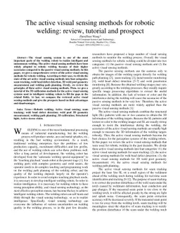 The active visual sensing methods for robotic welding: review, tutorial
  and prospect