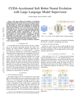 CUDA-Accelerated Soft Robot Neural Evolution with Large Language Model
  Supervision