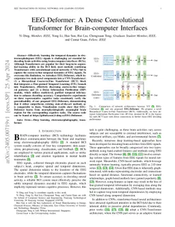 EEG-Deformer: A Dense Convolutional Transformer for Brain-computer
  Interfaces