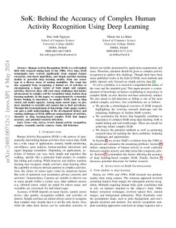 SoK: Behind the Accuracy of Complex Human Activity Recognition Using
  Deep Learning