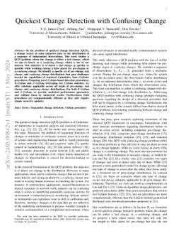 Quickest Change Detection with Confusing Change