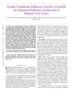 Guided Conditional Diffusion Classifier (ConDiff) for Enhanced
  Prediction of Infection in Diabetic Foot Ulcers